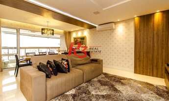 Imagem 2: Oportunidade única, lindo ap. à venda, alto padrão, Embaré, Santos, 171 m², 3 suítes, sac