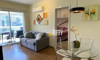 Imagem 2: Apartamento com 1 dormitório para alugar, 55 m² por R$ 6.480,00/mês - Brooklin - São Paulo