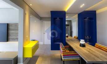 Imagem 5: Apartamento mobiliado, varanda, 1 vaga, prédio com lazer - Bela Vista