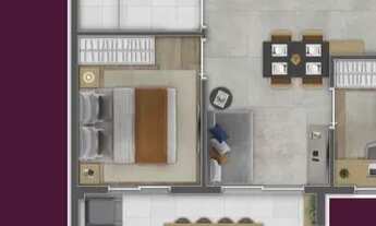 Imagem 7: Apartamento para venda possui 39 metros quadrados com 2 quartos