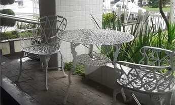 Imagem 4: Vista mar uma quadra da praia- Apto, 3 dorms 1 suite + dep -167m2-Pompeia Santos SP