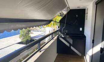 Imagem 7: Quarto e Sala - Varanda - Vista Mar - 38 m² - 1 Vaga de Garagem