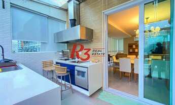 Imagem 3: Magnífica Cobertura a venda com 244 metros quadrados com 3 dorm. em Gonzaga - Santos - SP