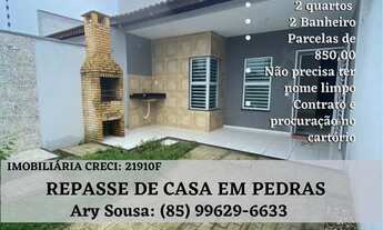 Imagem: REPASSE DE CASA EM PEDRAS COM 3 QUARTOS