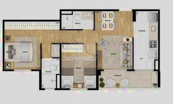 Imagem 5: Apartamento à venda no Condomínio Nova Pauliceia em construção