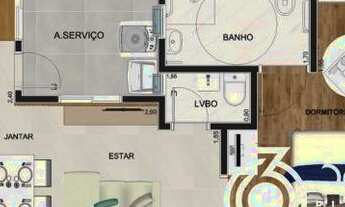 Imagem 3: Apartamento para Venda em Santo André, Parque das Nações, 2 dormitórios, 1 suíte, 2 banhei