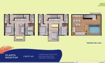 Imagem 2: Apartamento ROOFTOP C/ PISCINA PRIVATIVA venda possui 105 m² - 3 quartos em Muro Alto