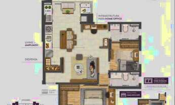 Imagem 2: Apartamento com 2 dormitórios à venda, 76 m² por R$ 760.000,00 - Jardim Satélite - São Jos