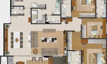 Imagem 2: Apartamento para venda possui 158 metros quadrados com 3 quartos