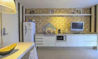 Imagem 4: Apartamento studio mobiliado, varanda, 1 vaga, prédio com lazer - Bela Vista