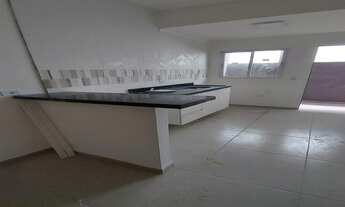 Imagem 3: Casa Nova - 01 quarto, sala, cozinha americana, wc, quintal individual com churrasqueira