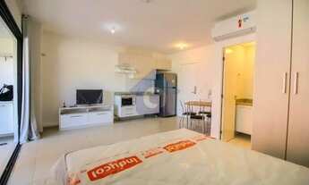 Imagem 3: Apartamento Studio mobiliado de 1 dormitório, varanda, 1 vaga, prédio com lazer - Bela Vis