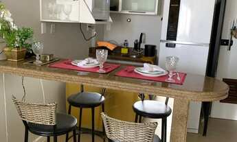 Imagem 2: Quarto e Sala Apartamento com 1 dormitório