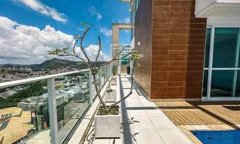 Imagem 7: Cobertura integrada com área gourmet e vista no Estrela Sul para venda