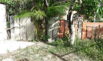 Imagem: Terreno com casa de madeira