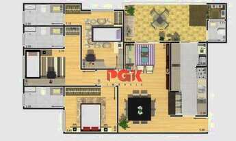 Imagem 5: Apartamento à Venda, 92 m² com 2 suites por R$ 666.600,00 - Condomínio IL Più Bello - Vinh