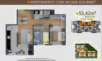 Imagem 7: Apartamento para venda tem 55 metros quadrados com 2 quartos