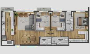 Imagem 4: Apartamento para Venda - 98m², 3 dormitórios, sendo 3 suites, 3 vagas - Menino Deus