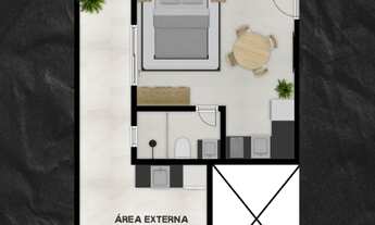 Imagem: Studio Garden - Com Pátio de Uso Exclusivo