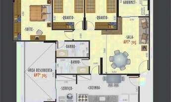 Imagem 4: Apartamento 03 quartos com suíte, área externa, elevador e garagem em São Mateus