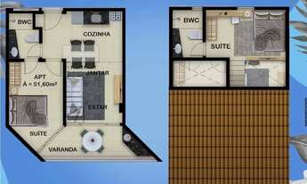 Imagem 5: Apartamento 2 Quartos 2 Suítes a poucos passos do Mar na Praia de Carneiros