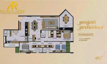 Imagem 4: Altíssimo Padrão no Believe Residence Quadra da Praia Ponta Verde 3 Suítes Varanda Gourmet