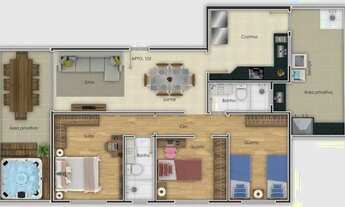 Imagem 6: Cobertura com 4 dormitórios à venda em Belo Horizonte