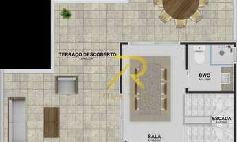 Imagem 4: Sobrado com terraço de frente p/ rua à venda, 141 m² por R$ 749.000 - Uberaba - Curitiba/P