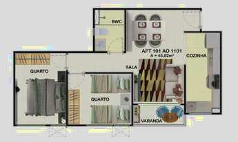 Imagem 2: Apartamento para venda 44m² com 2 quartos em Imbiribeira - Recife - PE