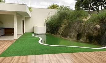 Imagem 7: Casa em Condomínio de Alto Padrão, com 440 m² .4 suítes. Área Gourmet. Piscina Natural