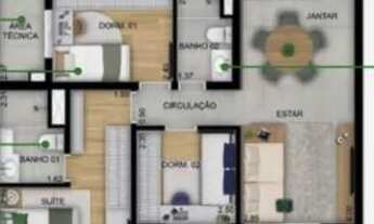 Imagem 3: Apartamento à venda em SP, 3 dormitórios metrô Guilhermina, a partir de 845.000,00