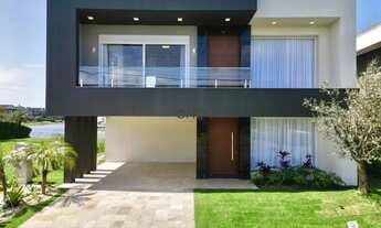 Imagem 2: Casa beira lago mobiliada com 5 suítes à venda, 443 m² - Condomínio Enseada Lagos de Xangr