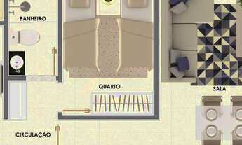 Imagem 2: Apartamento com 2 dormitórios à venda, 48 m² por R$ 254.100,00 - Diamante - Belo Horizonte