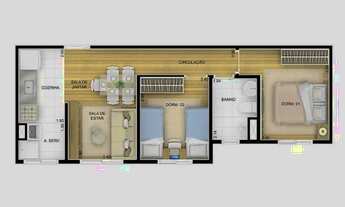 Imagem 3: Apartamento Apartamento com 2 dormitórios