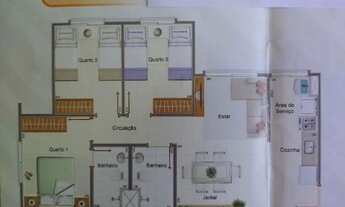 Imagem 2: Vendo apartamento de 3 quartos - Riacho Fundo II