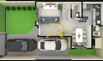 Imagem 2: SOBRADO COM TERRAÇO DE FRENTE P/ RUA - 116M² - 3 QUARTOS SENDO 1 SUÍTE MASTER - PINHEIRINH
