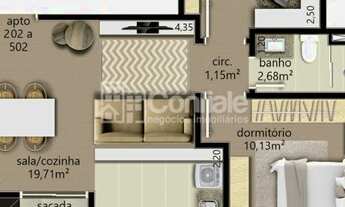 Imagem 4: Apartamento de 50,54m² com 2 dormitórios à venda no bairro Vila Verde em Caxias do Sul/RS