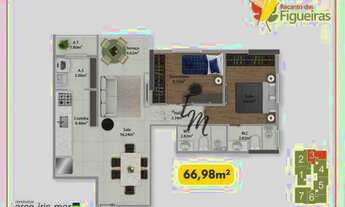 Imagem 7: Apartamento com 2 dormitórios à venda, 74 m² por R$ 465.000,00 - Vila Guilhermina - Praia