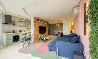 Imagem 4: Apartamento mobiliado com 90m2 com 2 suítes e 2 vagas - Wave Alphaville