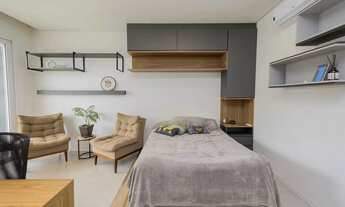 Imagem 7: Loft mobiliado disponível para locação no Studio Xavante, com vaga de garagem coberta e to