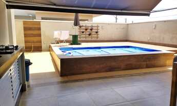 Imagem 2: Linda casa térrea com pé direito duplo, alto padrão, condomínio Terras do Cancioneiro, Pau