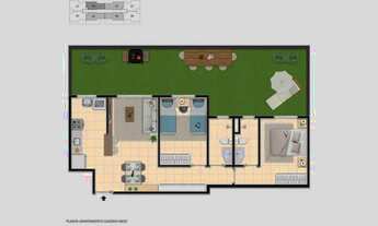 Imagem 2: Apartamento Garden com 2 dormitórios à venda, 89 m² por R$ 300.000 - Diamante (Barreiro)