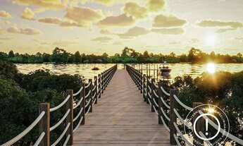 Imagem 6: Loteamento de alto padrão as margens da lagoa com Marina privativa