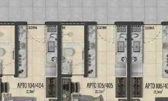 Imagem 2: 1 Flat de 22 m² Intermares - Cabedelo, à venda por R$ 206.280