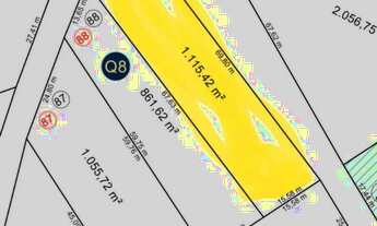 Imagem: Lote/terreno 1.115m² plano/esquina Cond