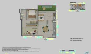 Imagem 2: Apartamento à venda no Elo Paradise com 2 quartos e 56m²