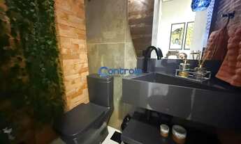 Imagem 2: Apartamento com 03 dormitórios + home office com 02 vagas e mobiliado na Praia Comprida