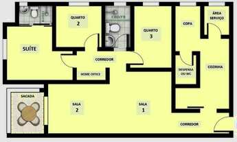 Imagem 2: Apartamento centro Florianópolis com 3 quartos
