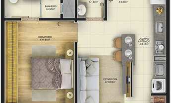 Imagem 6: ED. VILLA LOBOS Apartamento com 1 dormitório