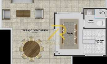 Imagem 4: Sobrado com terraço - 3 dormitórios à venda, 126 m² por R$ 635.000 - Uberaba - Curitiba/PR